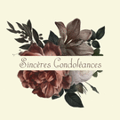Cartes condoléances fleurs